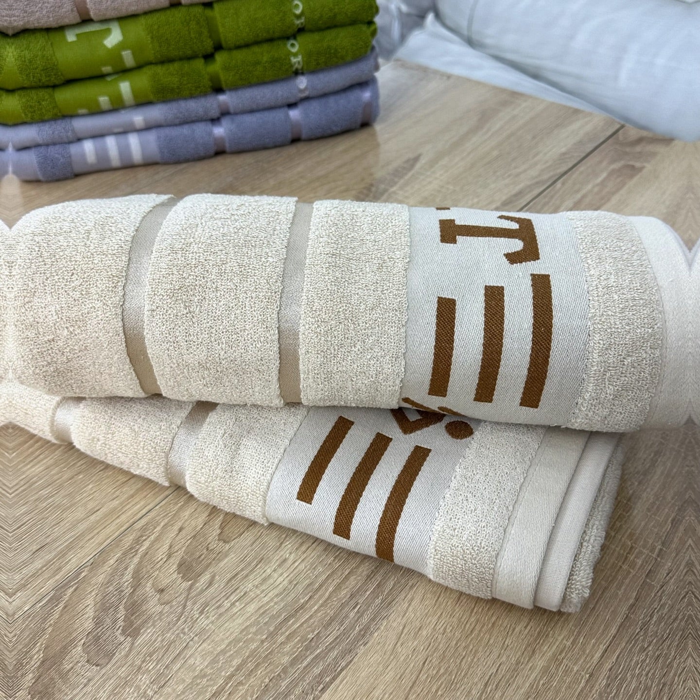 Lot de 2 Draps de Bain  140*70 cm