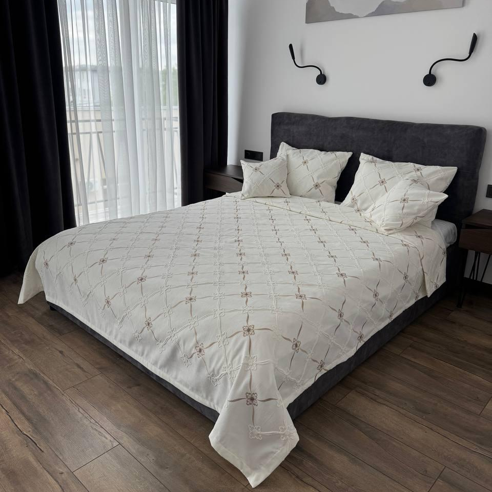 Parure de Lit Kamraya Haut Couture 100% Coton 6 pièces