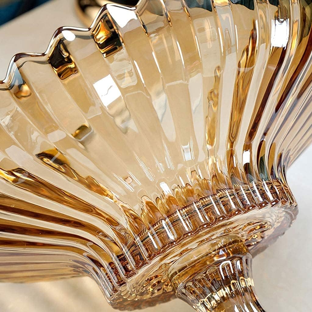 Bol À Fruits en Verre Cristal, Plateau À Fruits Créatif De Style Européen 31* 20 Cm