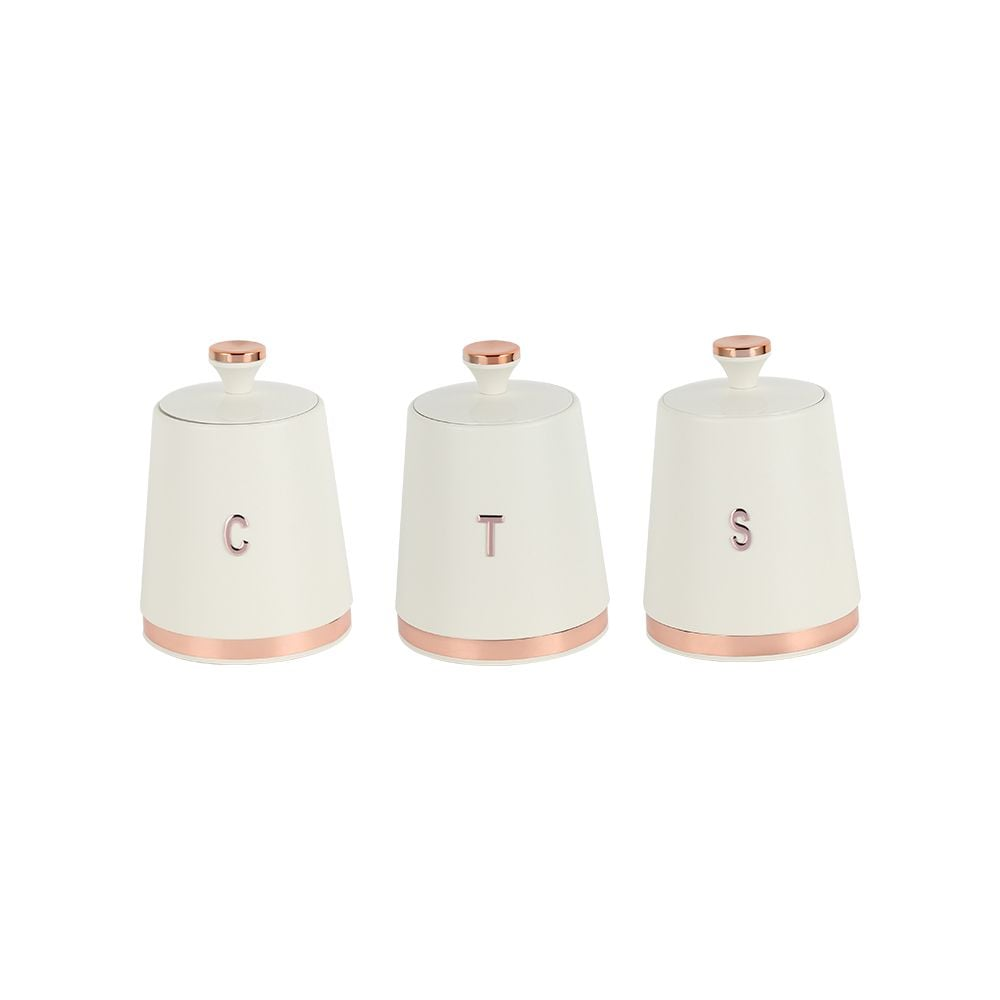 Set 4 Boîtes de Rangement Cuisine en Métal  galvanisé