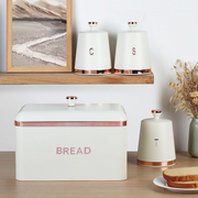 Set 4 Boîtes de Rangement Cuisine en Métal  galvanisé