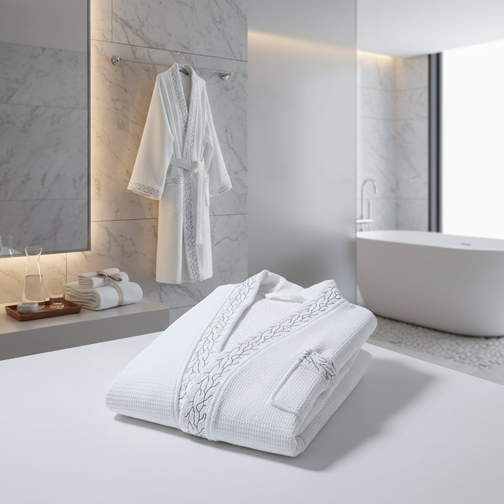 Peignoir de Bain Luxe Hôtel – 100 % Coton Pur pour Couple | Homme & Femme