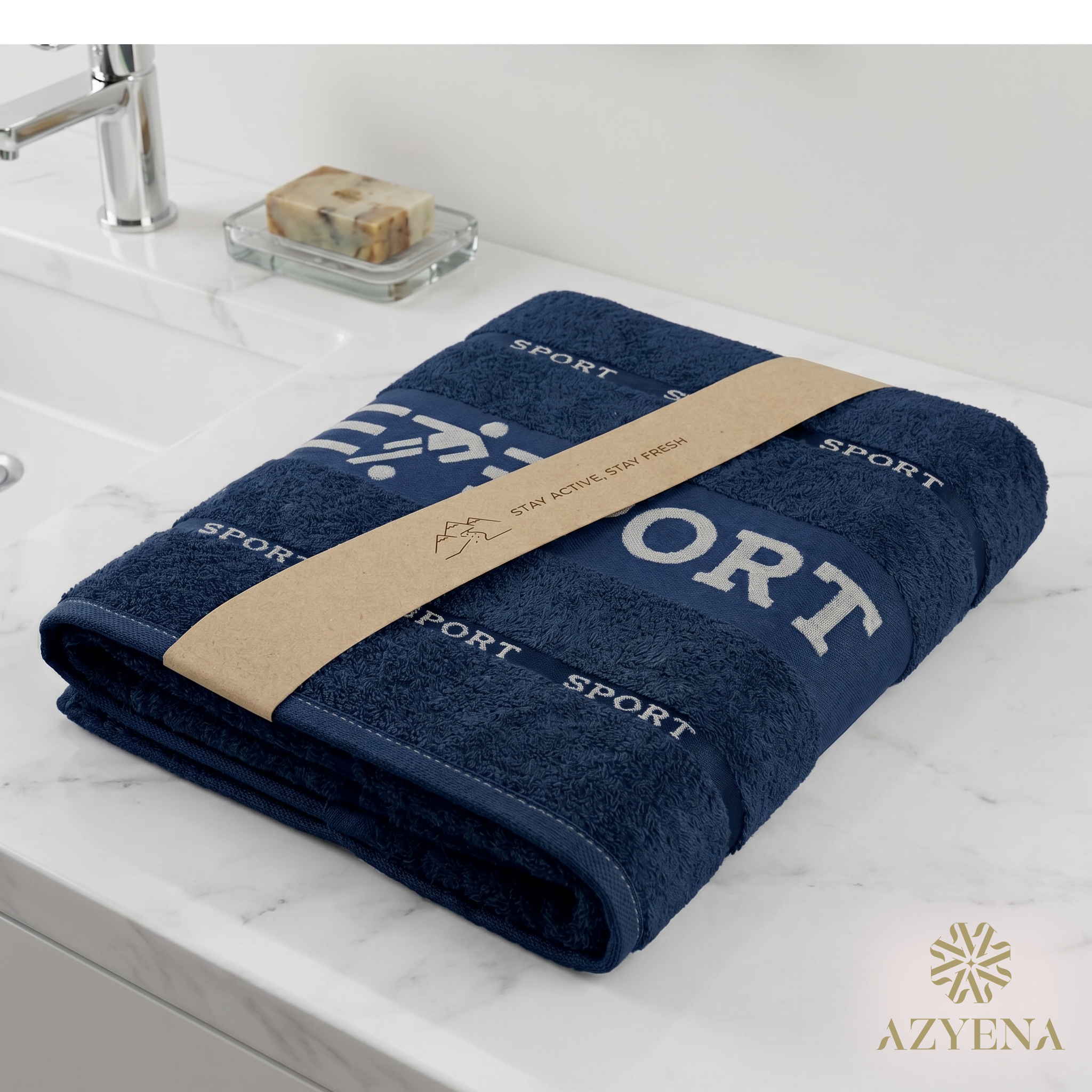Serviette de Bain Coton 140×70 cm – Polyvalente Sport et Plage