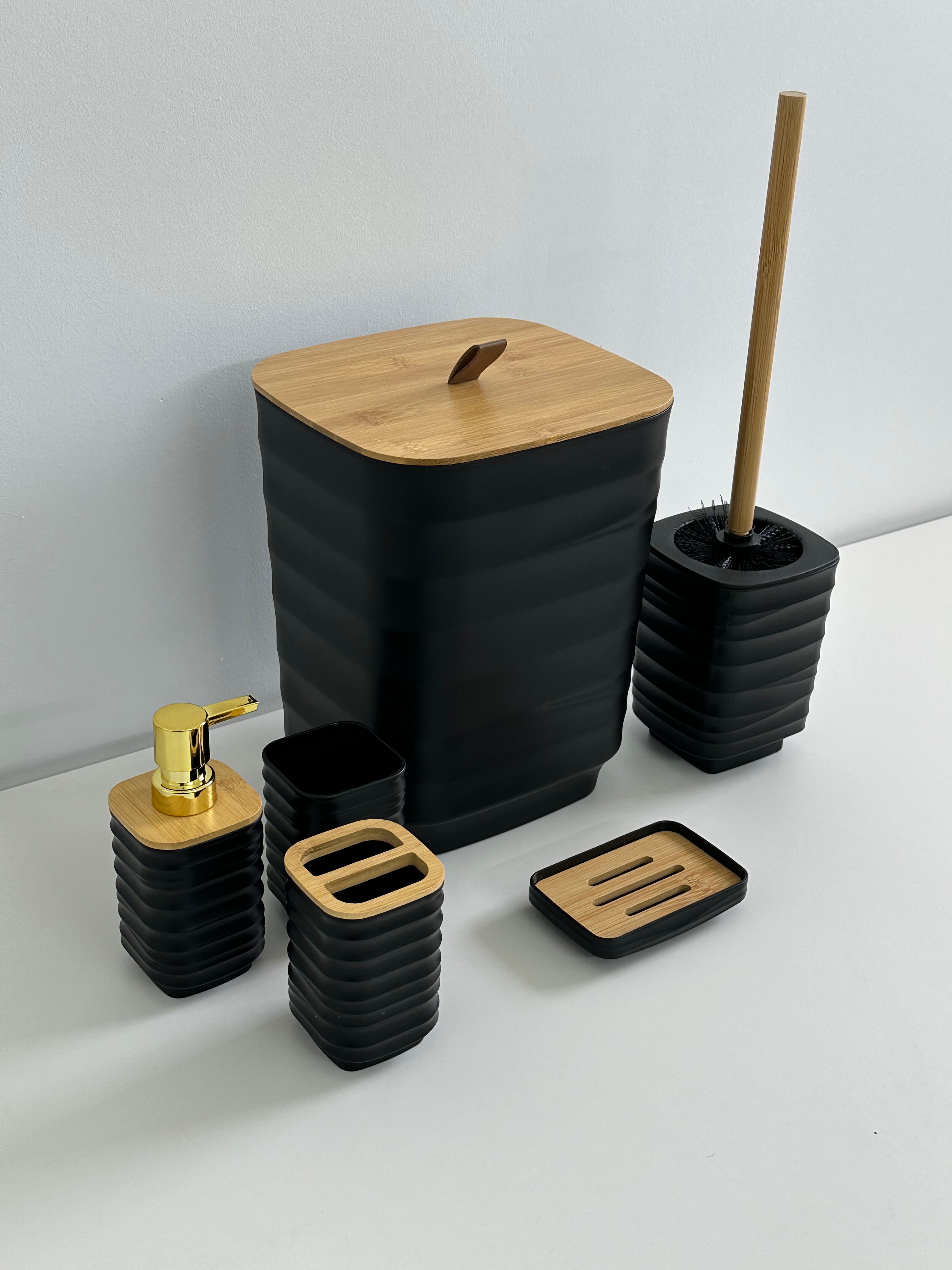 Set d'Accessoires de Salle de Bain 6 en 1 incassable