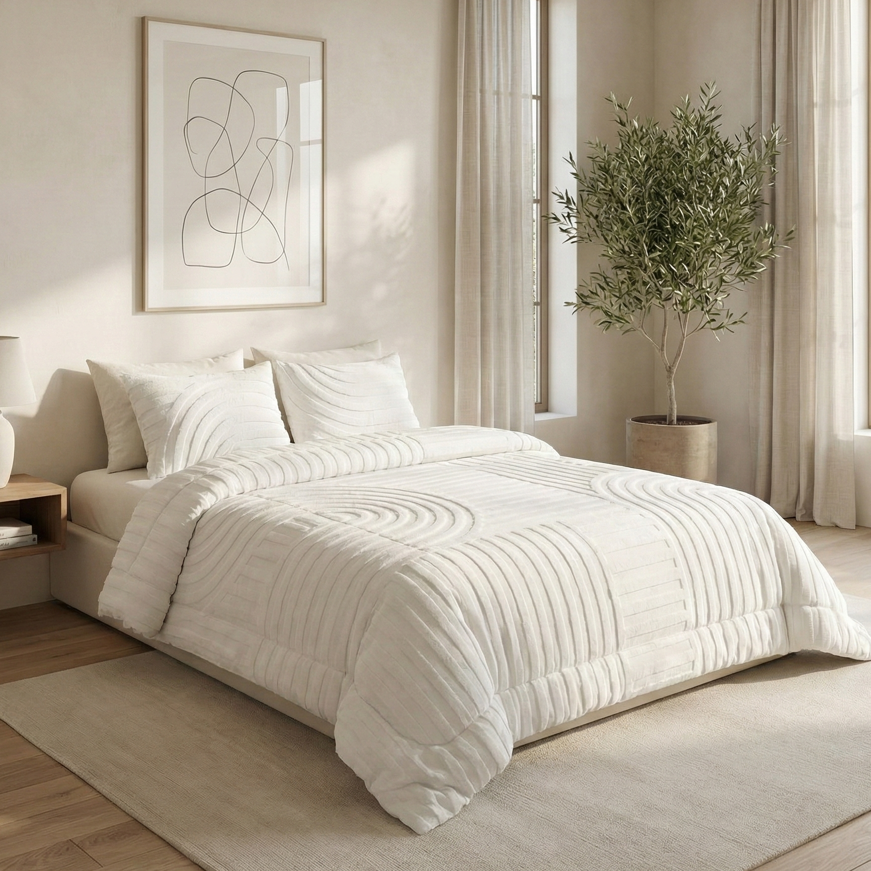 Couette Luxe en Fourrure de Lapin – 5 Pièces – Fabrication Azyena
