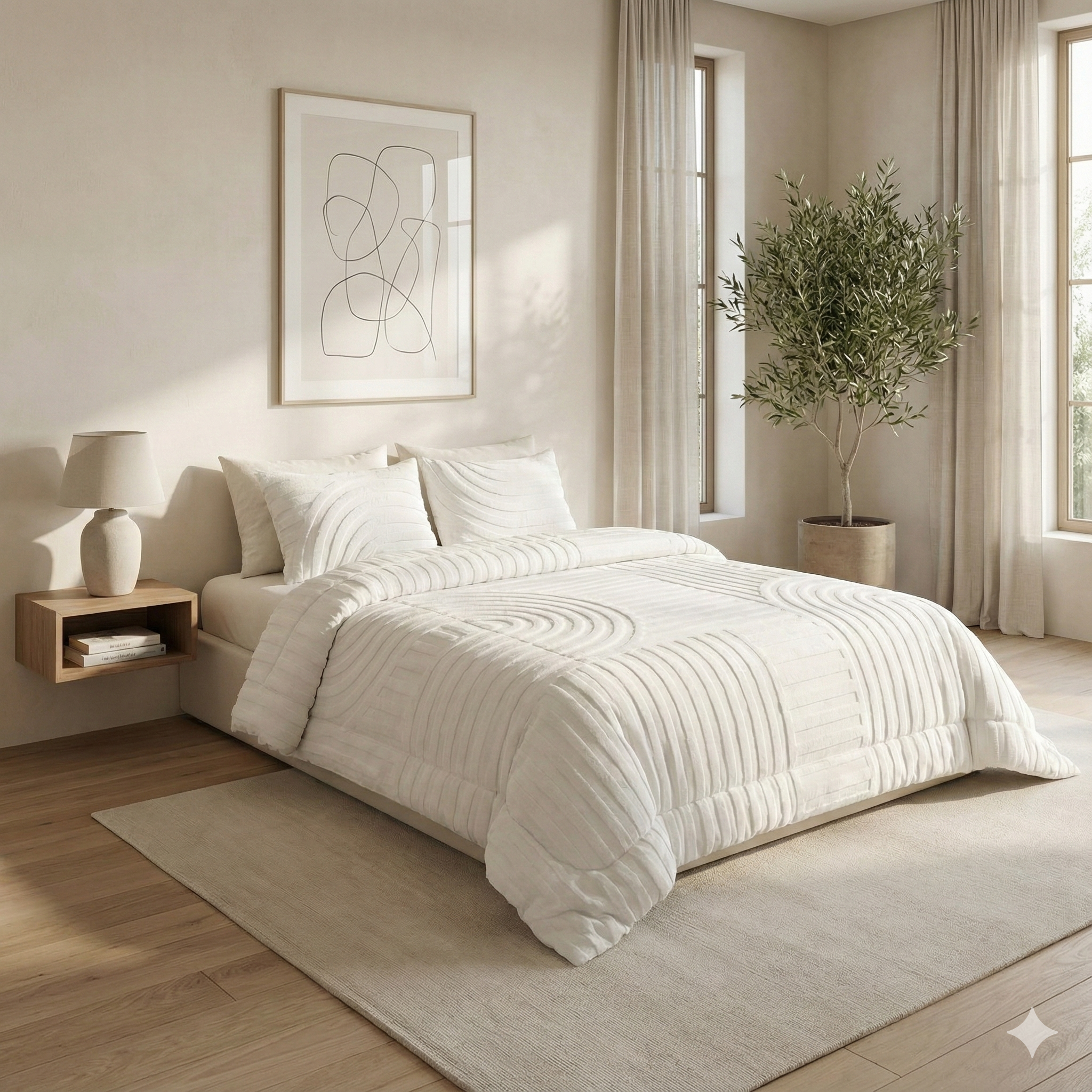 Couette Luxe en Fourrure de Lapin – 5 Pièces – Fabrication Azyena