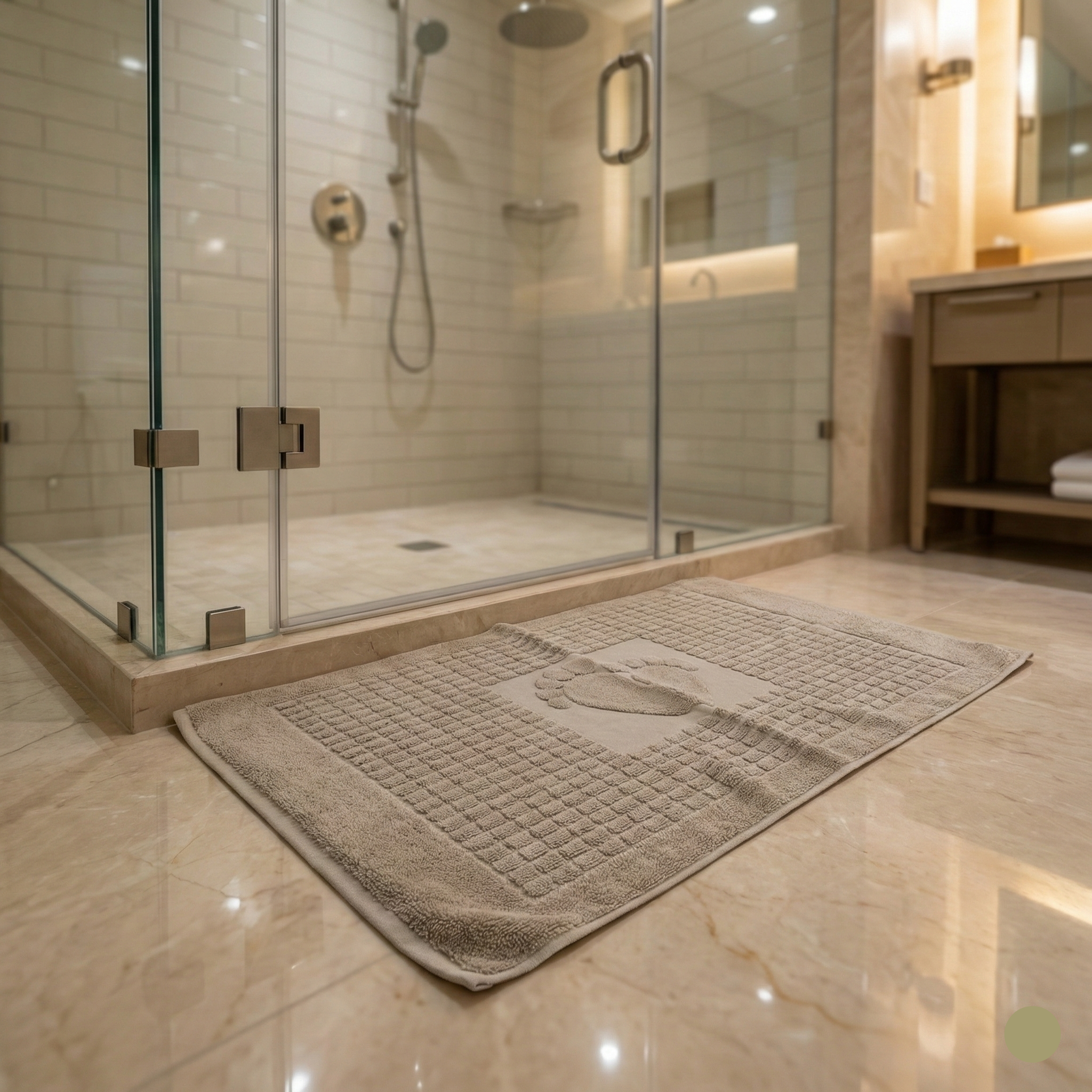 Tapis de pieds 100% coton épaisse 50*70 cm