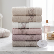 Lot de 6 serviettes de Bain en Bambou Ultra Lux - Haut Qualité