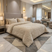 Couette Luxe en Fourrure de Lapin – 5 Pièces – Fabrication Azyena