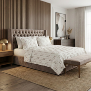 Parure de lit – Coton Kamraya  brodé, 6 pièces avec coffret élégant