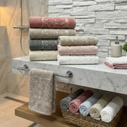 2 Coffrets Linge de Bain : 6 pcs 90*50 cm +  6 pcs 50*30 cm