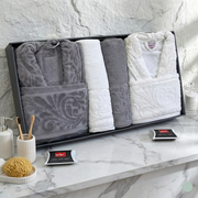 Ensemble Sortie de Bain 6 pièces 100% Coton