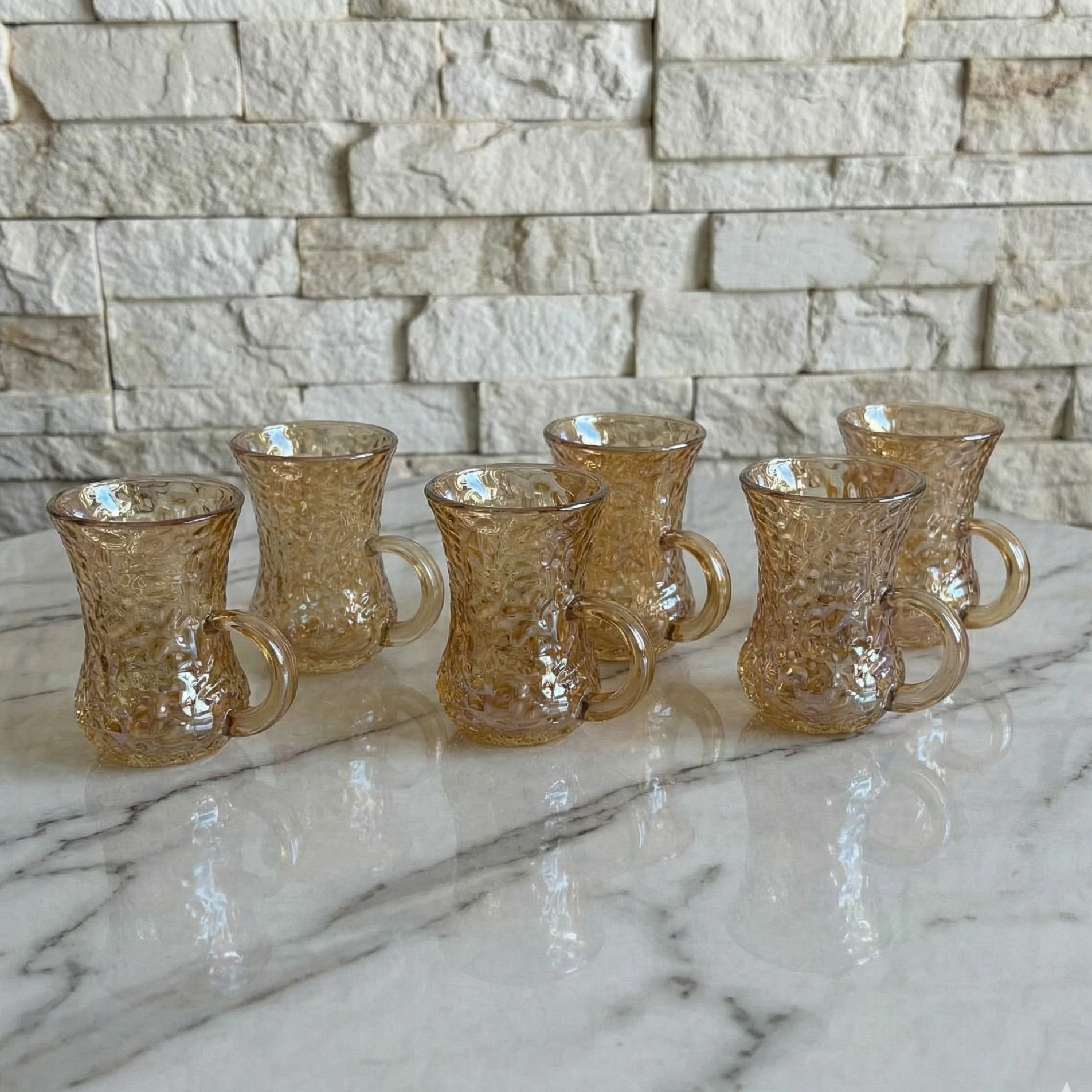 SERVICE À THÉ EN VERRE 12 PIÈCES