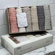 Coffret de 6 serviettes invité 100% Coton Ultra douce 50*30 cm