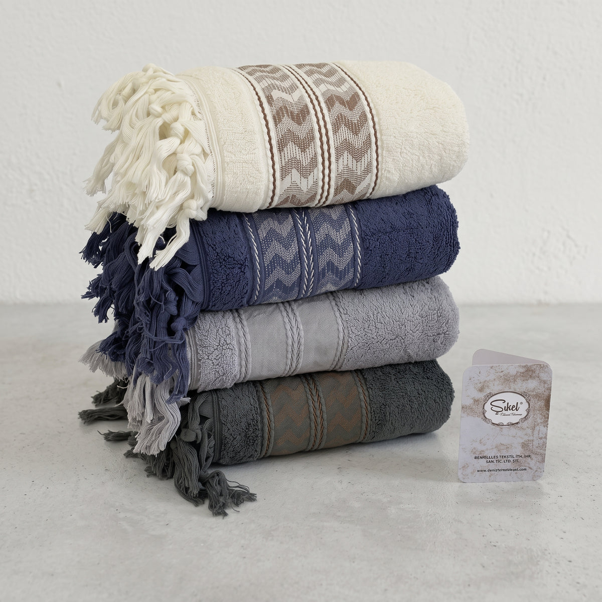 Lot de 4 Serviettes de bain Premium 600g