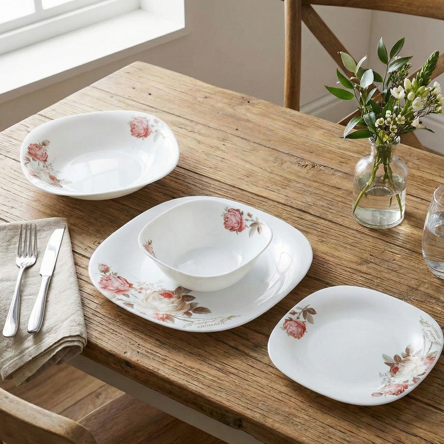 Service à table 24 Pièces en céramique pour 6 personnes