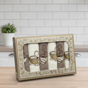 Pack de 6 serviettes de Cuisines 40*60 cm Brodé