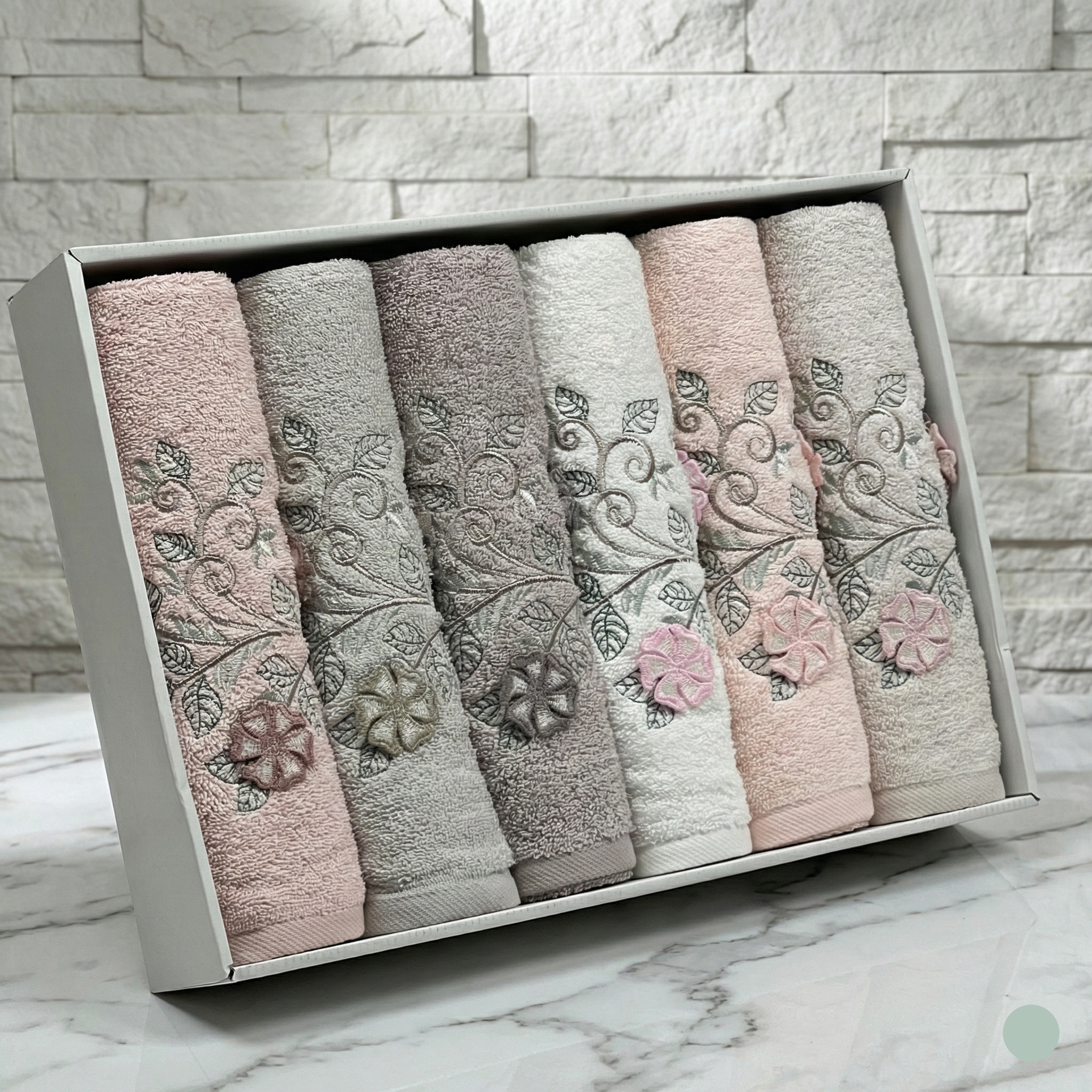 Cofret de 6 serviettes de Bain 90*50 cm en Bambou Epais