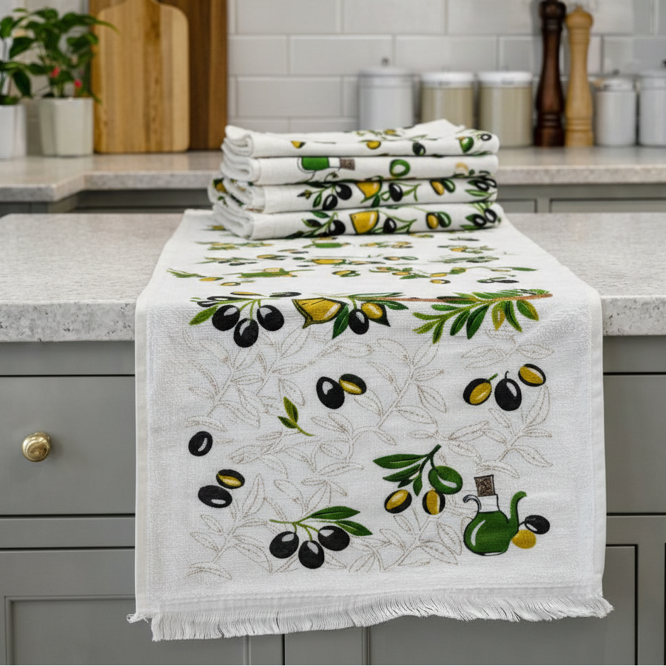 Lot de 6 serviettes de Cuisine éponge , absorbante  40*70 cm