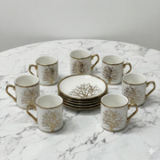 Service à Café en Porcelaine 12 Pièces