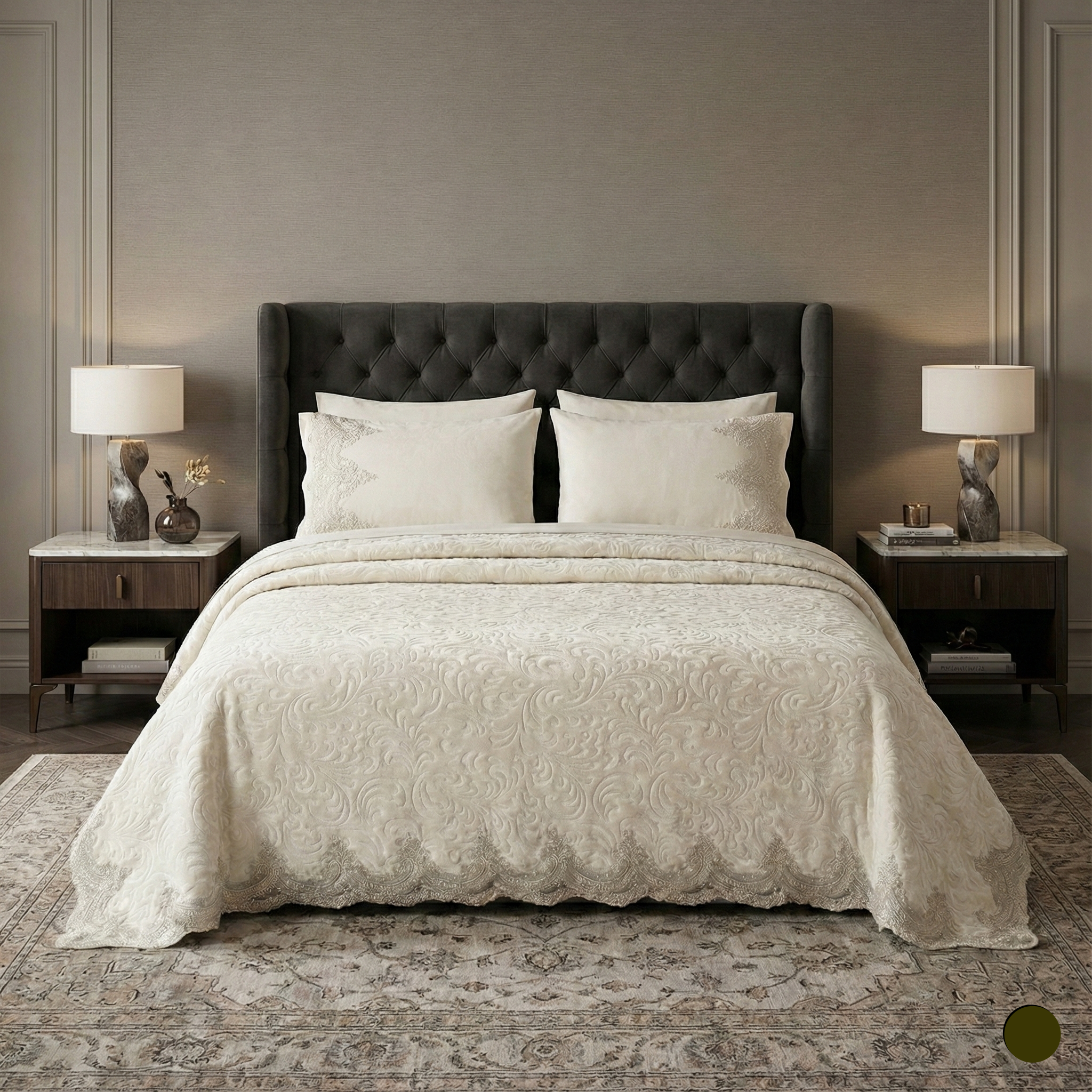Ensemble Couverture Dentelle 6 Pièces – Luxe, Douceur & Élégance