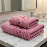 Lot de 2 Draps de Bain en Bambou Tres douce Grand taille 180*100 m et 90*50 cm