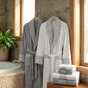 Ensemble Magnifique de Peignoirs Janset - 6 Pièces en Coton Turc de Qualité Supérieure