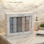 6 Serviettes de Bain Bambou-Coton – Luxe & Confort