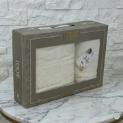 Cofret Drap de Bain Coton 150*90 cm et 90*50 cm