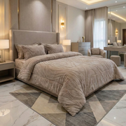 Couette Luxe en Fourrure de Lapin – 5 Pièces