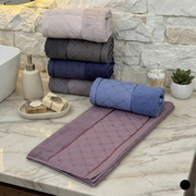 Lot de 6 Serviettes de Bain en Coton| Élégance & Confort (90×50 cm)