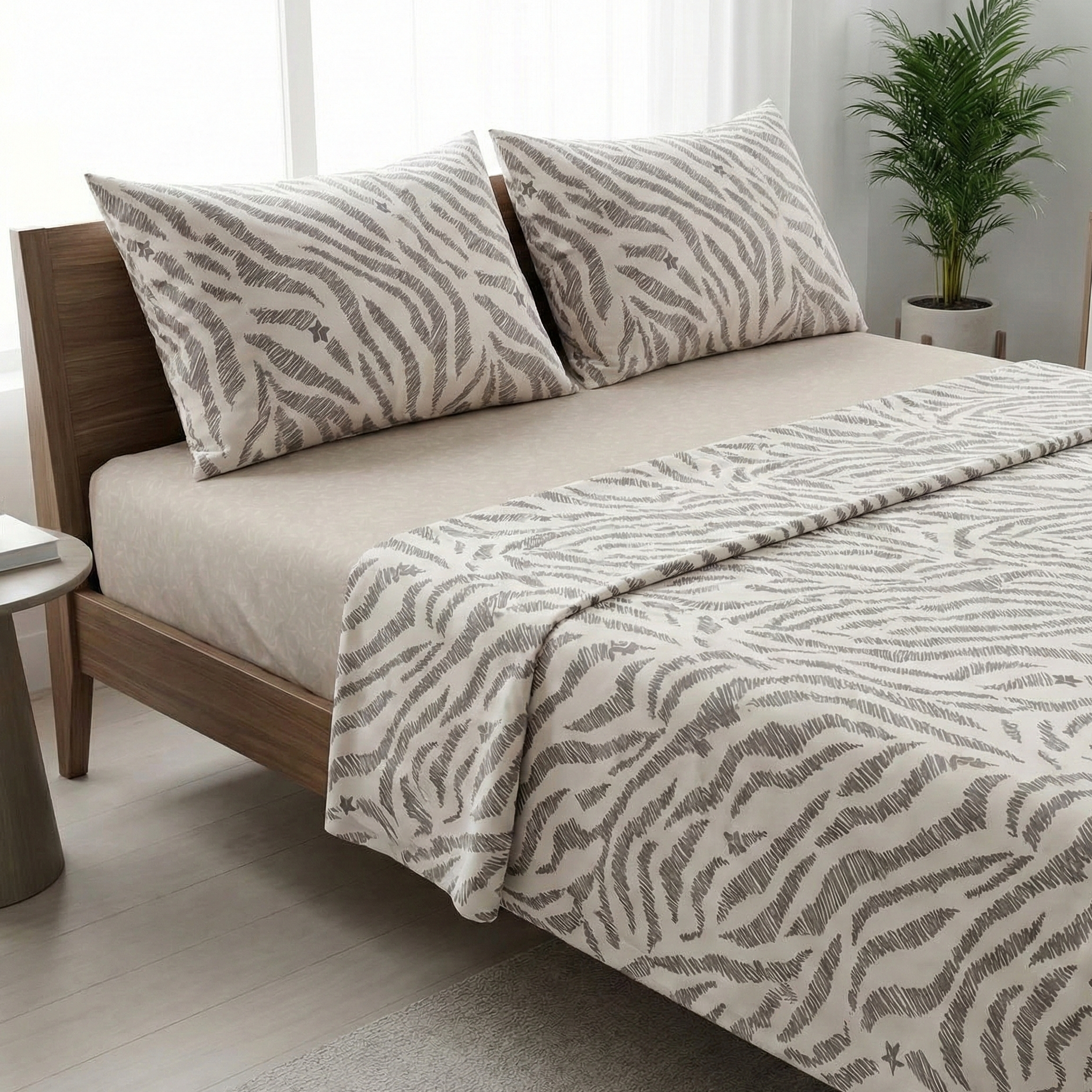 Parure de Lit 4 pièces en coton microfibre de qualité supérieure