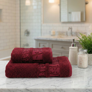 Lot de Deux Draps de Bain en 100% Bambou Ultra Douce