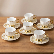 Service à Café en Porcelaine 12 Pièces