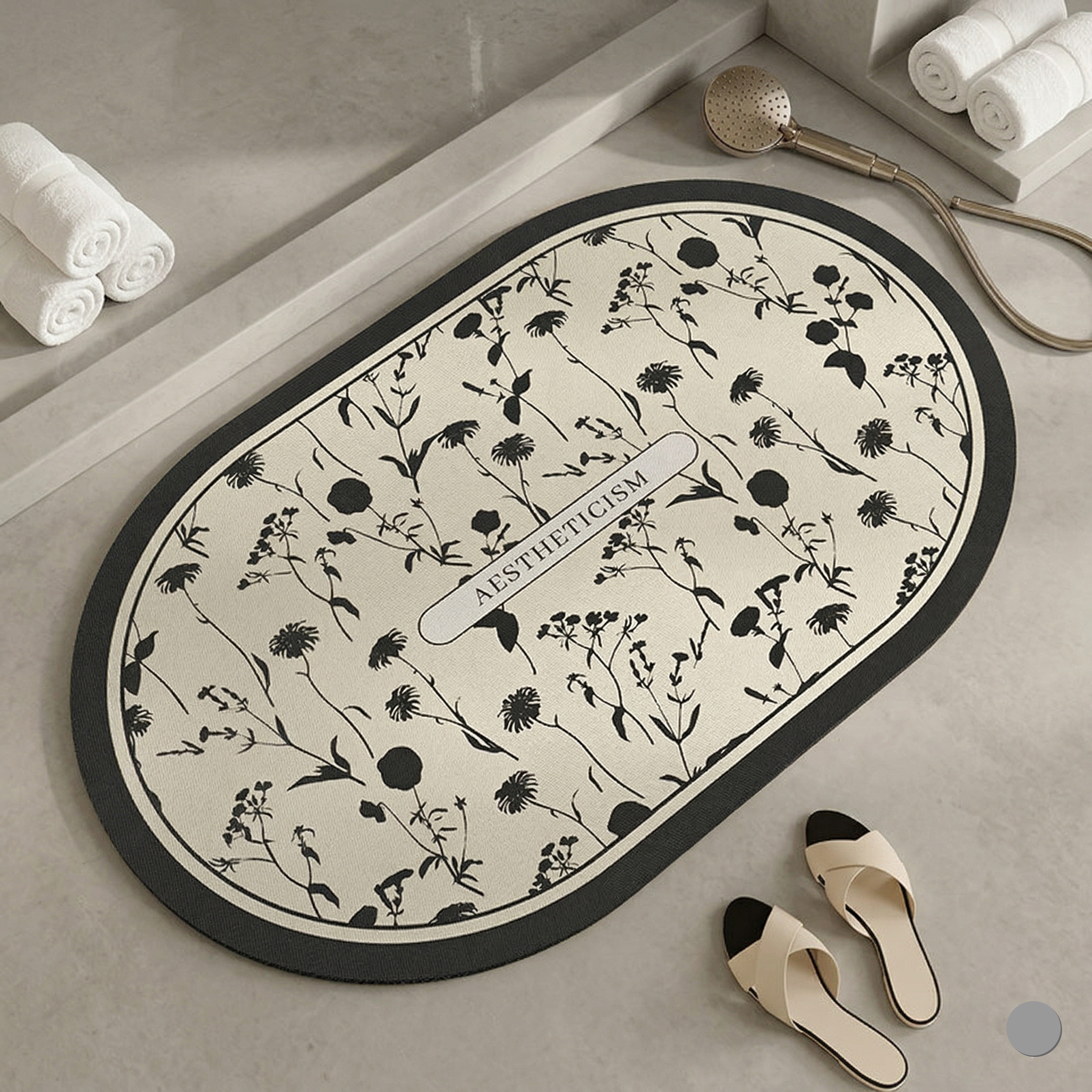 Ensemble 2 Tapis Salle Design Moderne Antidérapante , Absorbante