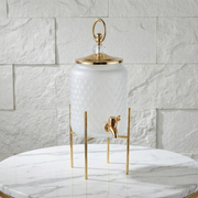 Distributeur de boisson en verre doré 2,8 L