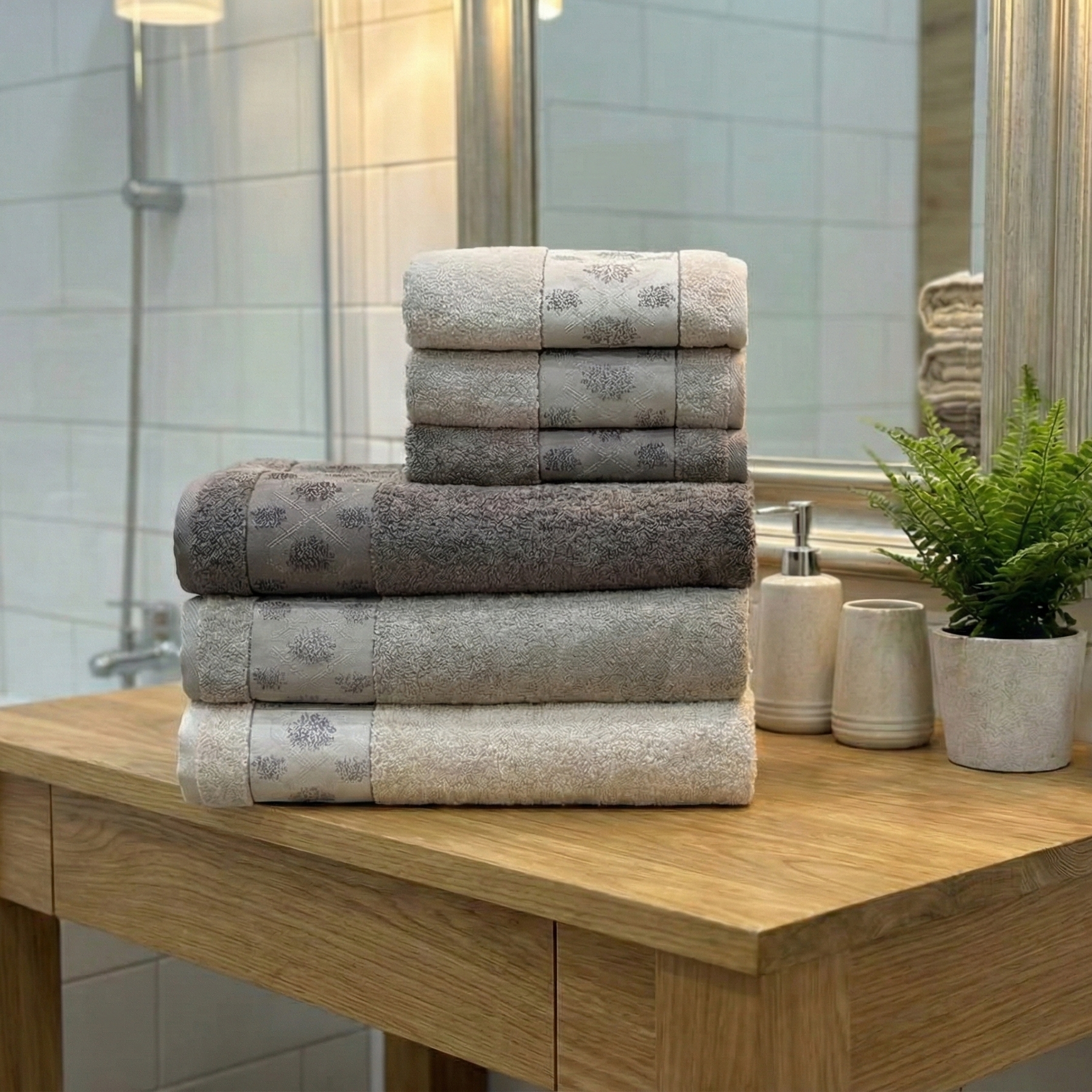 Ensemble Draps de Bain Très Épais - Pupilla Collection (6 Pièces)