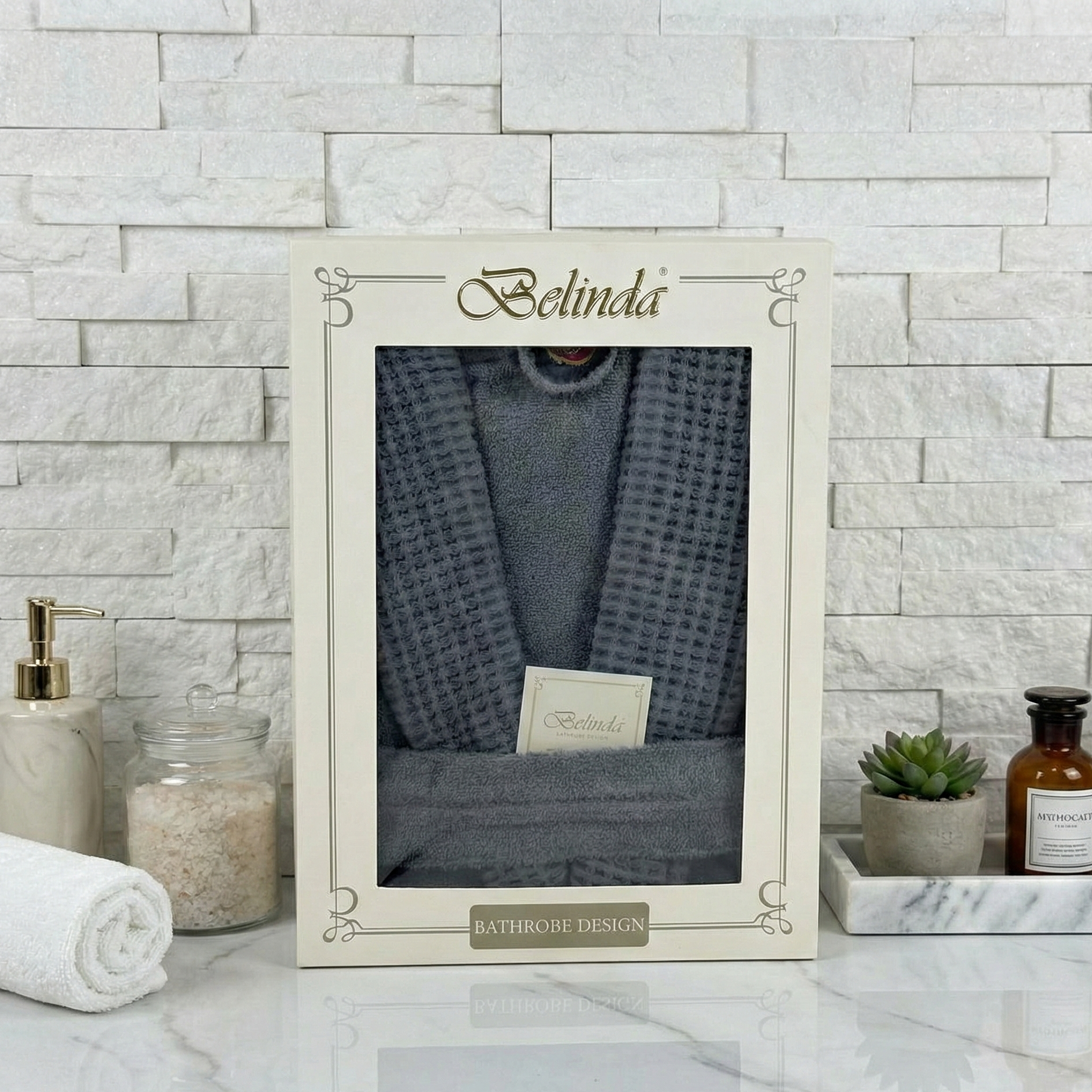 Peignoir 100% Coton de la marque Belinda