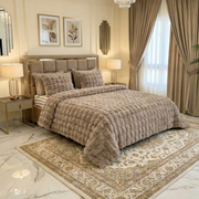 Couette Luxe en Fourrure de Lapin – 5 Pièces