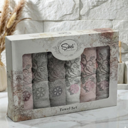Cofret de 6 serviettes de Bain 90*50 cm en Bambou Epais