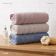 PACK DE 3 DRAPS DE BAIN  90*150 CM - 100% Coton