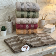 Lot de 6 serviettes de bain 90x50 cm – Pupilla Collection, qualité luxe