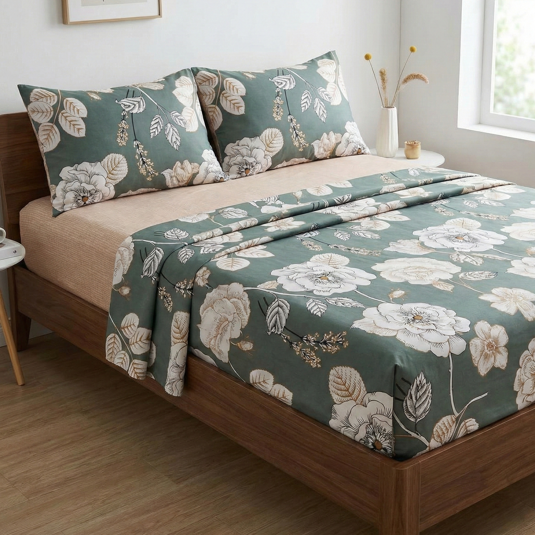 Parure de Lit 4 pièces en coton microfibre de qualité supérieure ref 8-12