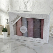 Coffret 6 Serviettes de Bain BELINDA – Luxe & Confort