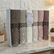 Coffret de 6 Serviettes de Bain & Visage SIKEL – 100% Coton Épais – Qualité Supérieure