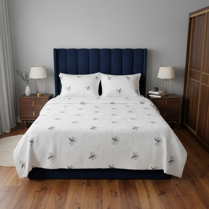 Parure de Lit Kamraya Haut Couture 100% Coton 6 pièces