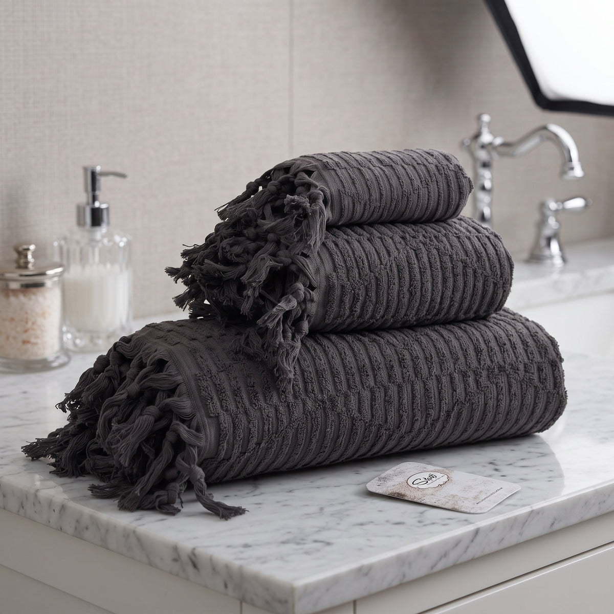 Pack 3 Serviettes de Bain Coton Premium Ultra-Douce