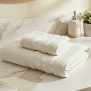 Lot de 2 Draps de Bain en Bambou Tres douce Grand taille 180*100 m et 90*50 cm