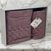 Cofret Drap de Bain Coton 150*90 cm et 90*50 cm