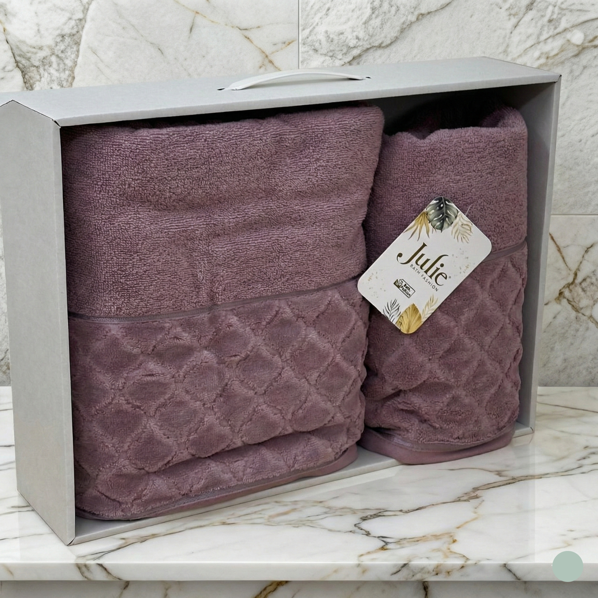 Cofret Drap de Bain Coton 150*90 cm et 90*50 cm